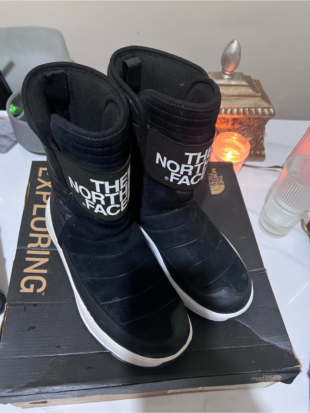 The North Face Men's Black Insulated Snow Boots